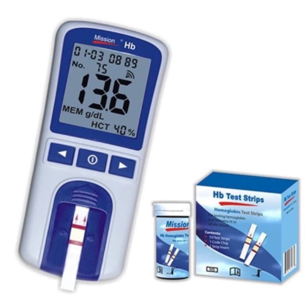 Acon Mission Hemoglobin Ölçüm Cihazı + 1 Kutu Strip