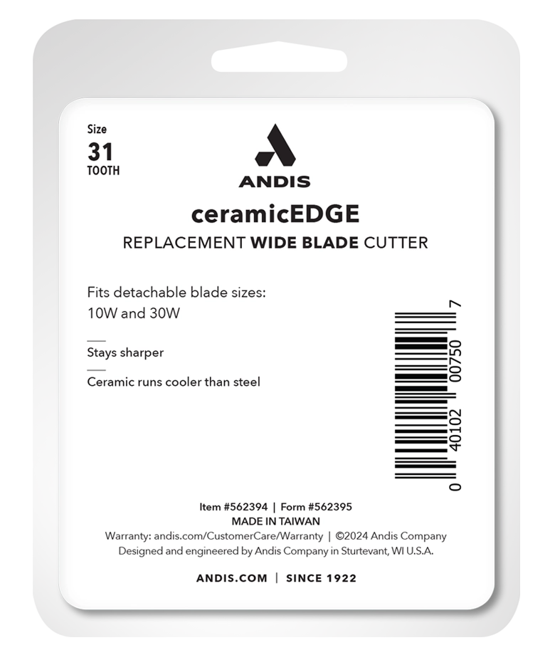 Andis 31 Dişli Seramik Kesici | 10W ve 30W Geniş Bıçaklar İçin (562394)