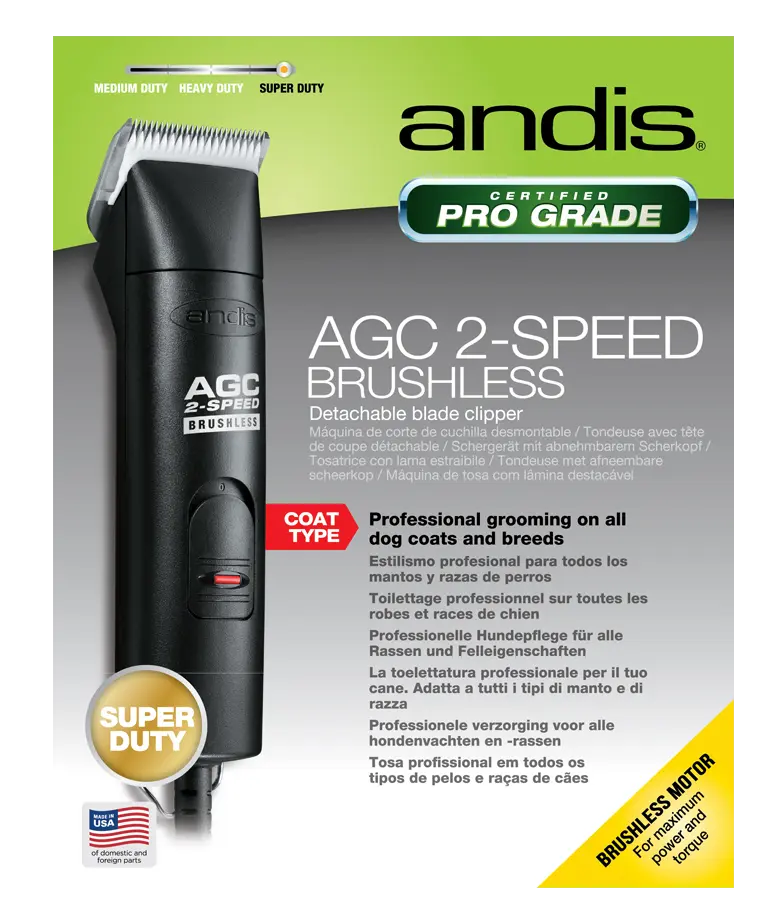 Andis AGC® 2 Bürürsüz | Çift Devirli Tıraş Makinesi (24685)