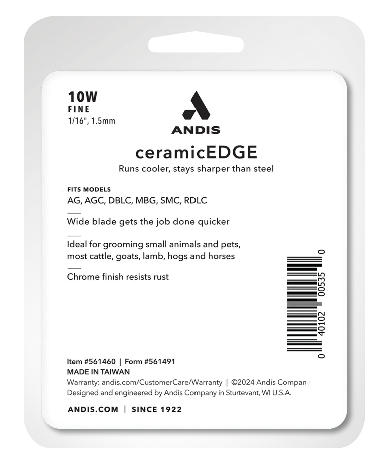 Andis CeramicEdge® #10W Numara | Pet Tıraş Makinesi Bıçağı (561460)