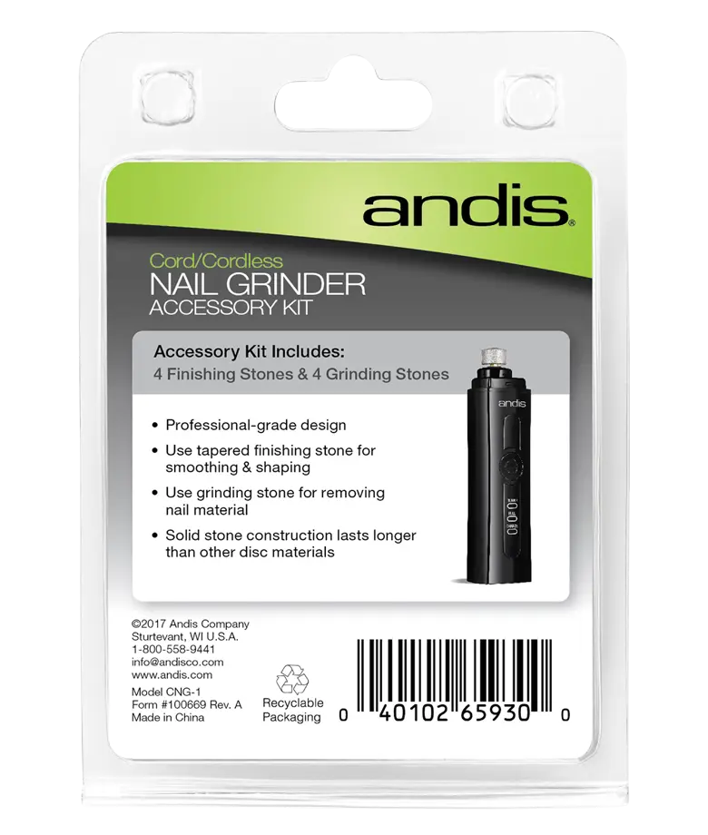 Andis Cord/Cordless Nail Grinder | Yedek Aksesuar Seti (65930)