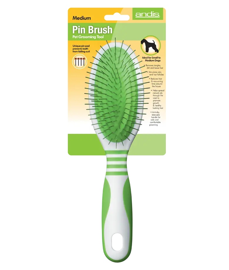 Andis Metal Dişli Kedi/Köpek | Tüy Fırçası (Orta Boy) (65715)