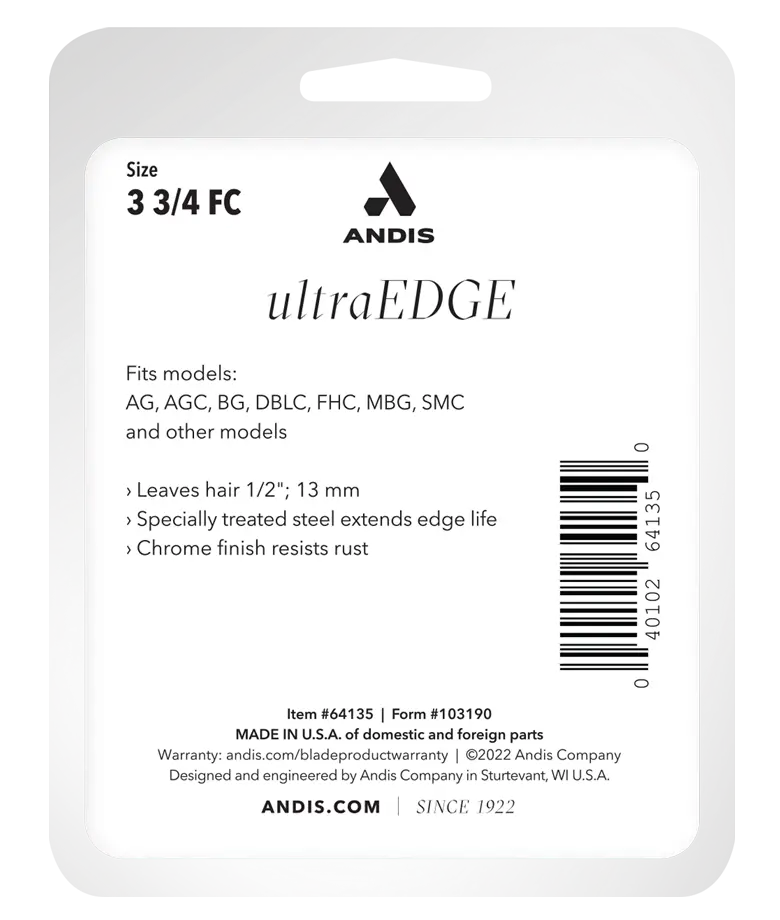Andis UltraEdge® 3 ¾ FC Numara | Pet Tıraş Makinesi Bıçağı (64135)