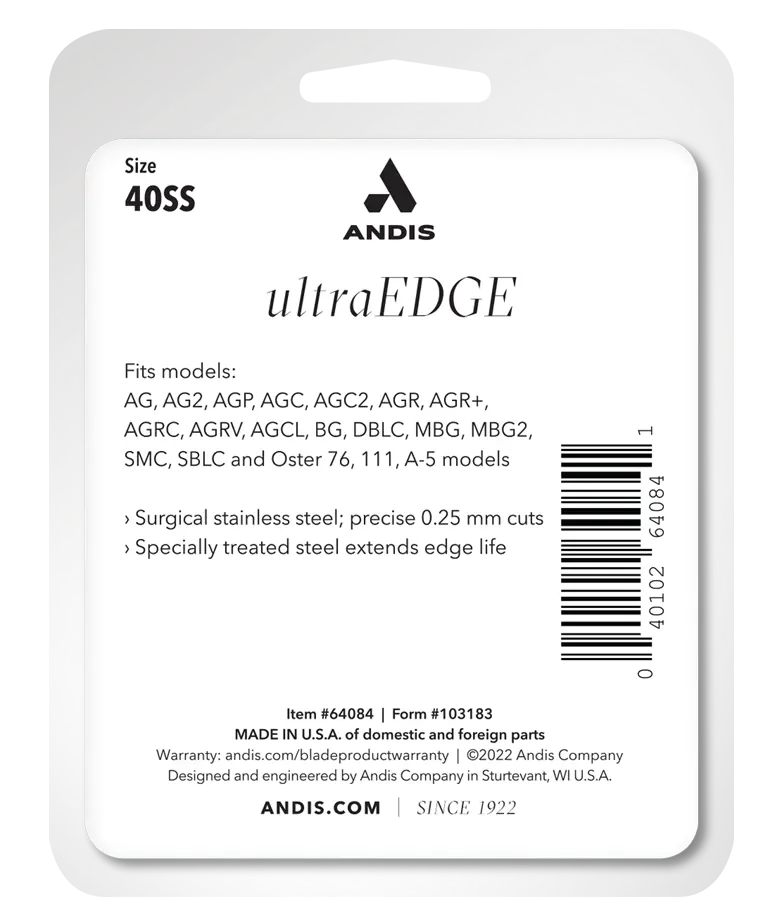 Andis UltraEdge® #40SS Numara | Pet Tıraş Makinesi Bıçağı (64084)