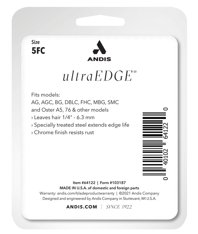 Andis UltraEdge® #5FC Finish Cut | Pet Tıraş Makinesi Bıçağı (72630)