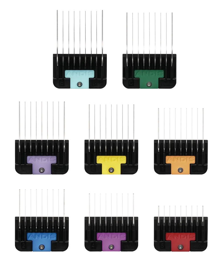 Andis Universal Paslanmaz Çelik Ekstra Bıçaklı 8 Parça Tarak Seti (24845)