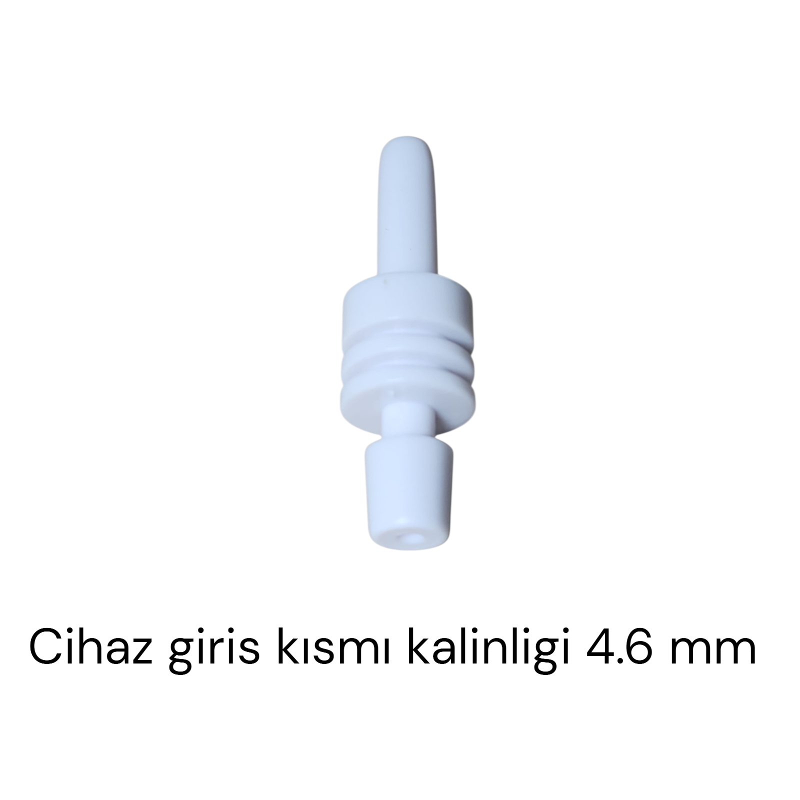 Archer Dijital Tansiyon Aleti Konnektör Jak Bağlantı Aparatı Beyaz Düz Tip 4.6 Mm