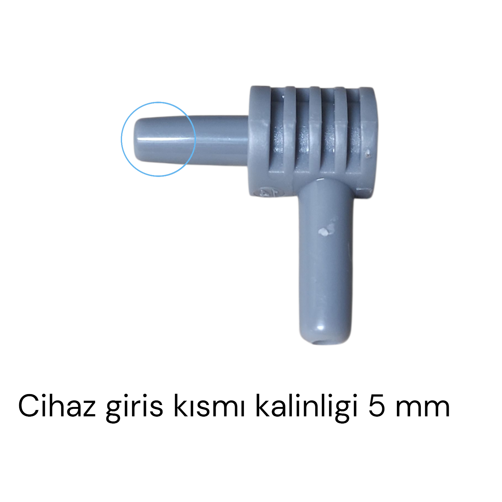 Archer Dijital Tansiyon Aleti Konnektör Jak Bağlantı Aparatı Gri L Tıp 5 Mm