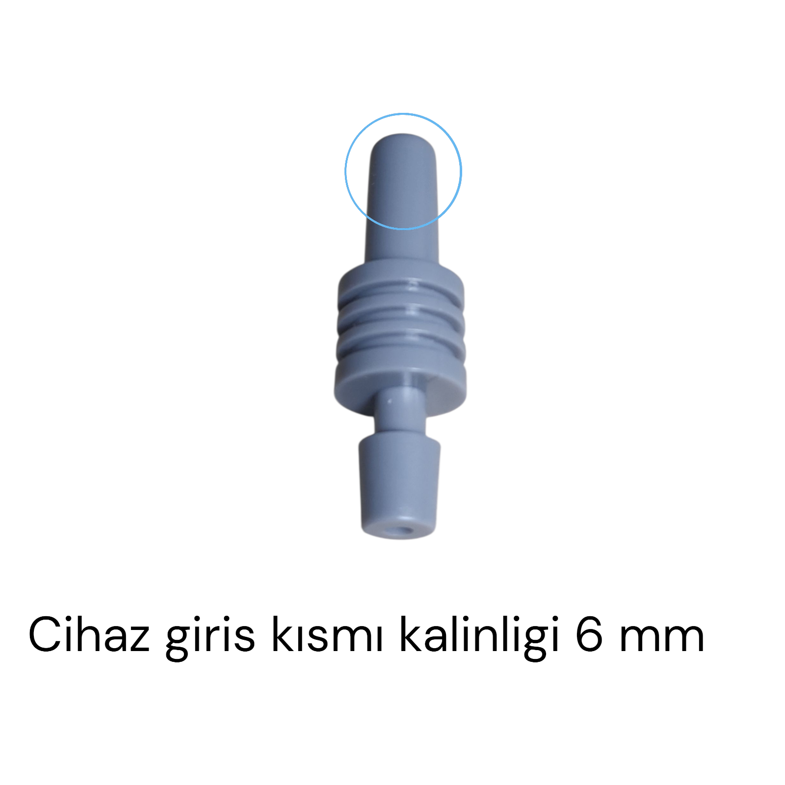 Archer Dijital Tansiyon Aleti Konnektör Jak Bağlantı Aparatı Gri Düz Tıp 6 Mm