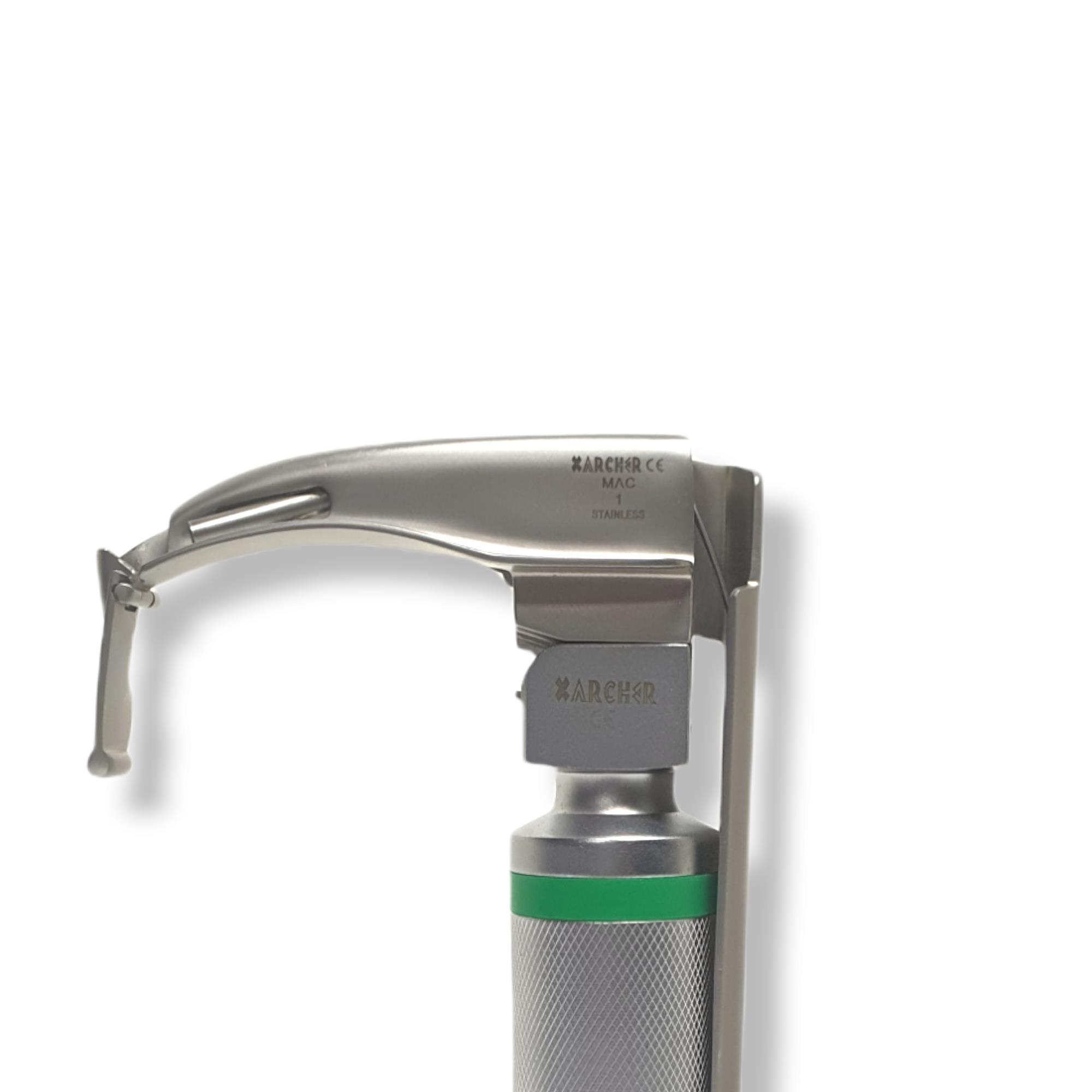 Archer Fiberoptik Flexi Tip (zor Entübasyon) Macintosh Laringaskop Seti 234