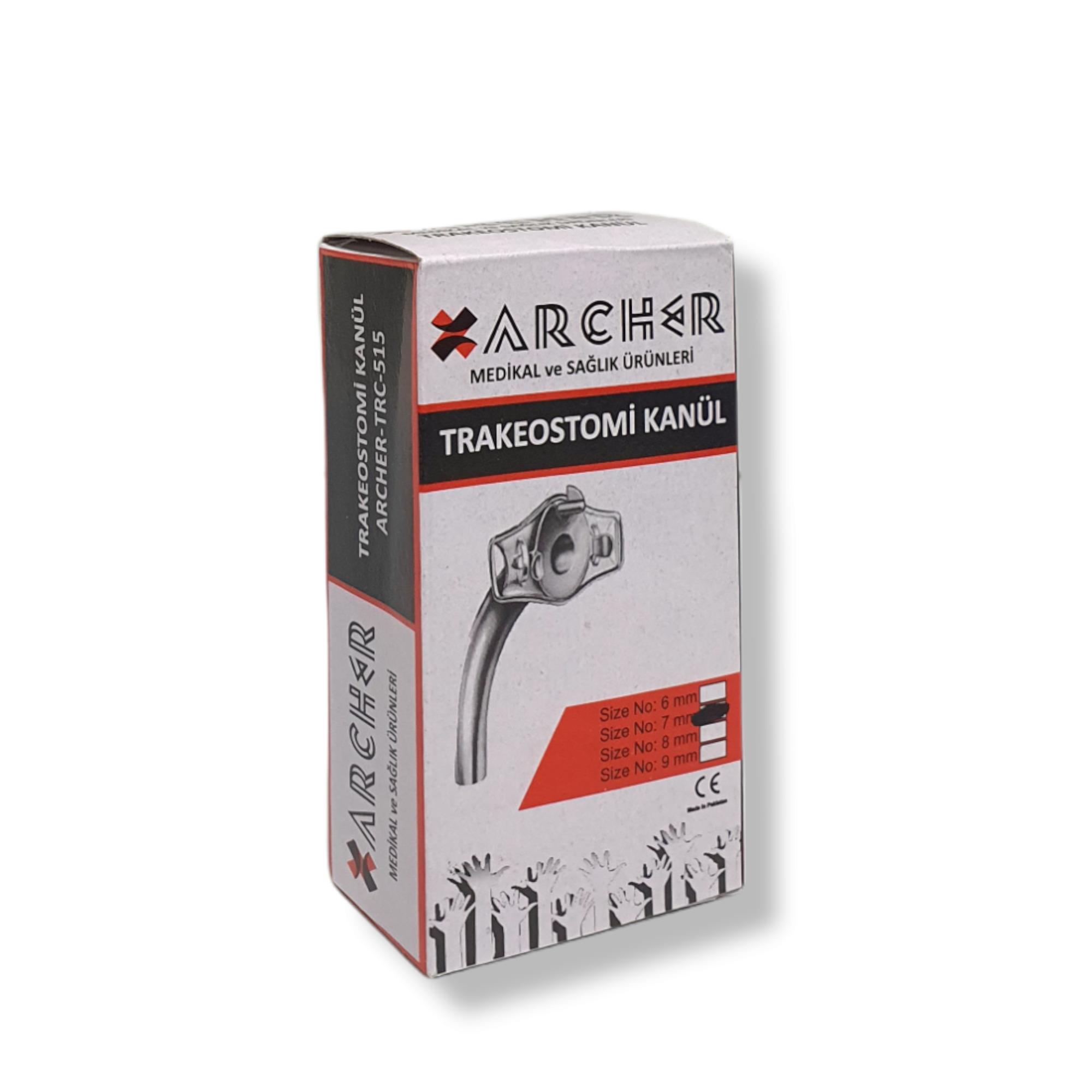 Archer Gümüş Kanültrakeostomi Kanülü 7/11 Numara