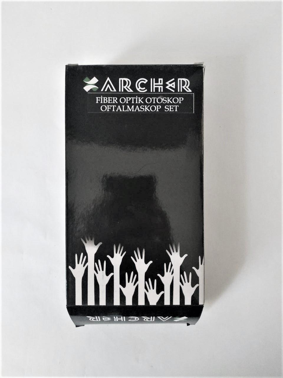 Archer Otoskop Oftalmaskop Seti Çift Handle