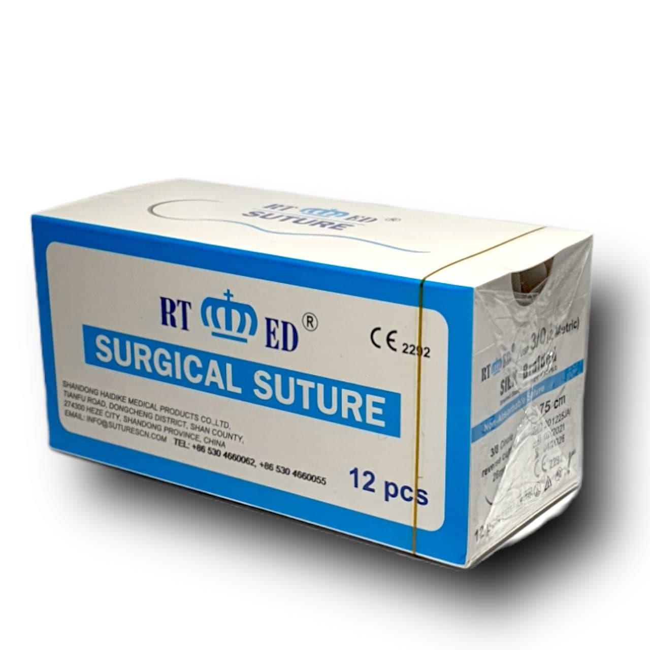 İpek Cerrahi İplik-sütur Silk 12 Li No:3/0 Keskin 20 Mm