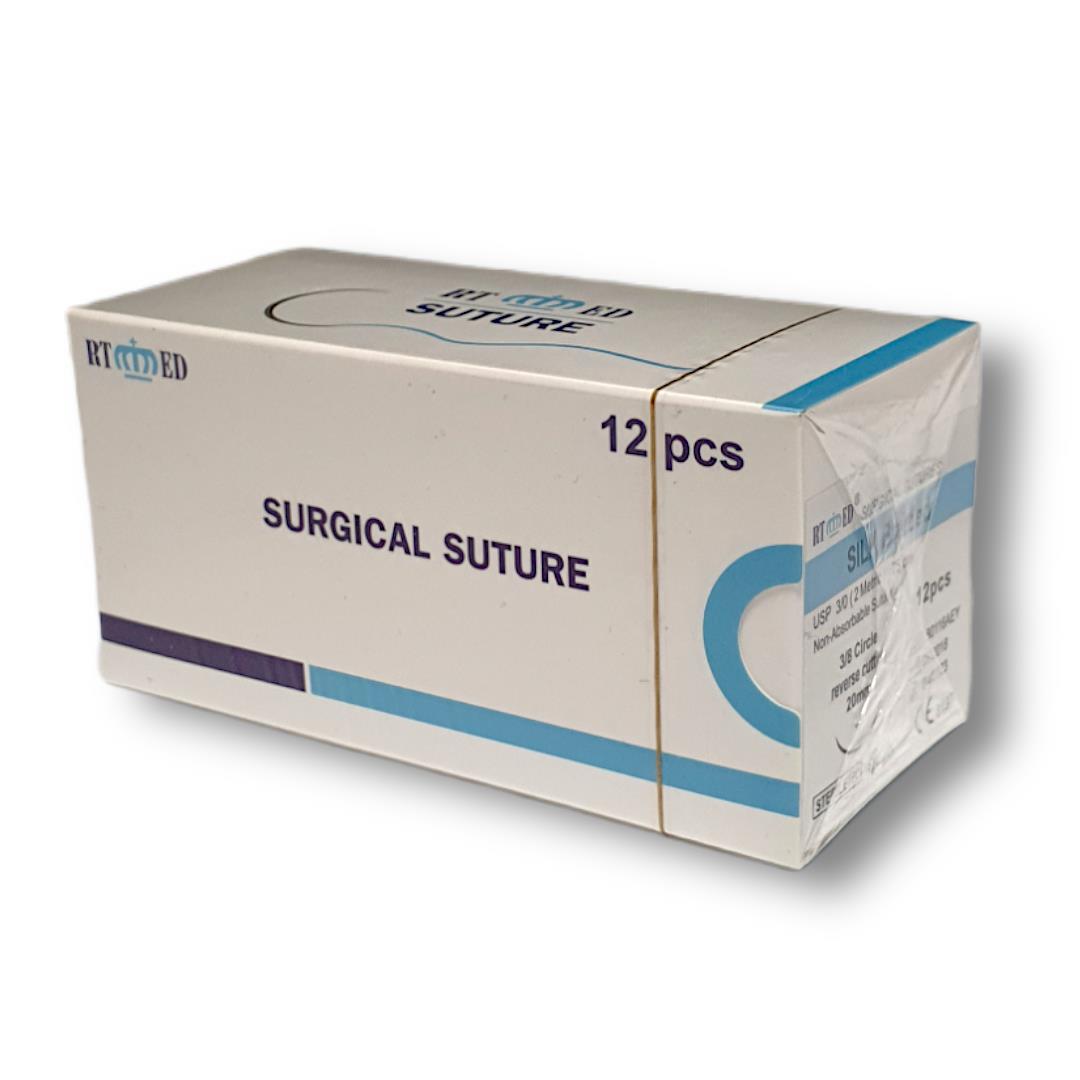 İpek Cerrahi İplik-sütur Silk 12 Li No:3/0 Keskin 20 Mm