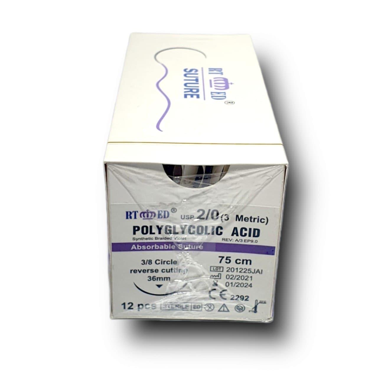 Pga (polyglycolic) Emilebilir No:2/0 Keskin  Cerrahi İplik Sütur