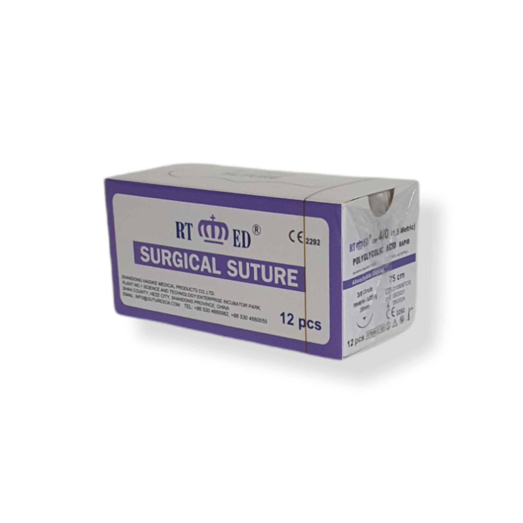 Pga Rapid 4/0 Keskin 3/8 20 Mm 75 Cm Emilebilir İplik