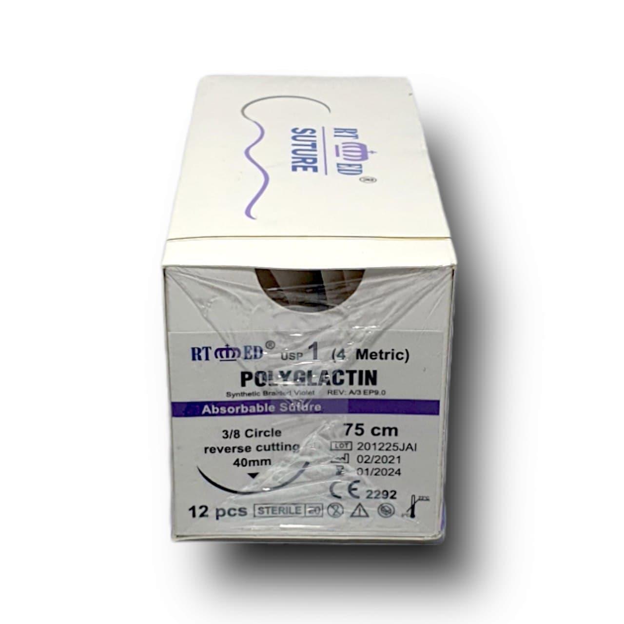 Pgla (polyglactin) Emilebilir No: 1 Keskin Cerrahi İplik Sütur