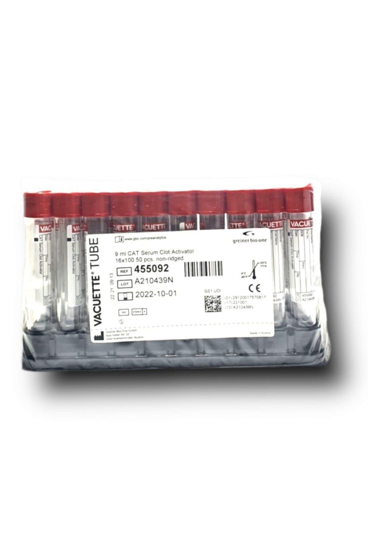 Vacuette Kan Alma Tüpü BoŞ 9 Ml Kırmızı Kapak 50 Adet