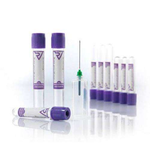 Vacusera Kan Alma Tüpü K2 Edtalı Mor 2 Ml 100 Lü Paket