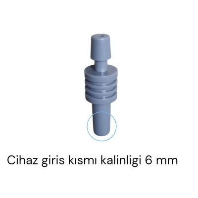 Archer Dijital Tansiyon Aleti Konnektör Jak Bağlantı Aparatı Gri Düz Tıp 6 Mm