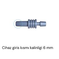 Archer Dijital Tansiyon Aleti Konnektör Jak Bağlantı Aparatı Gri Düz Tıp 6 Mm