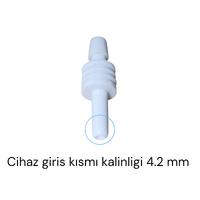 Archer Dijital Tansiyon Aleti Konnektörü Manşon Bağlantı Aparatı Jak Beyaz Düz Tip 4.2 mm