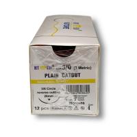 Plain Katküt 3/0 Keskin 3/8 26 Mm