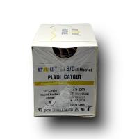 Plain Katküt 3/0 Yuvarlak 1/2 20 Mm