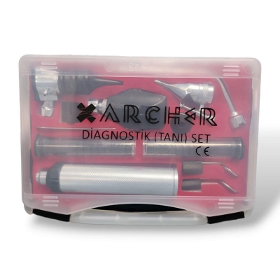 Archer Lüx Diagnostik Set Ent Otoskopoftalmaskop Set