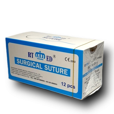 İpek İplik No:4/0 Yuvarlak 1/2 20 Mm 75 Cm