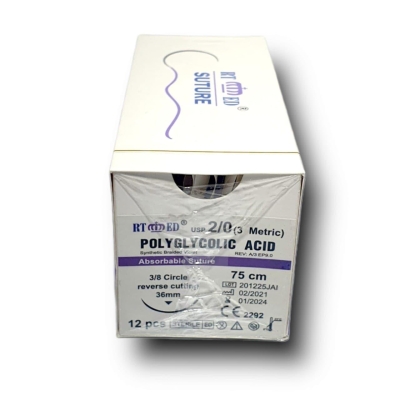 Pga (polyglycolic) Emilebilir No:2/0 Keskin  Cerrahi İplik Sütur