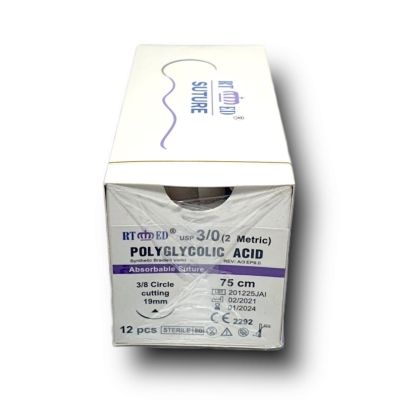 Pga (polyglycolic) Emilebilir No:3/0 Keskin Cerrahi İplik Sütur