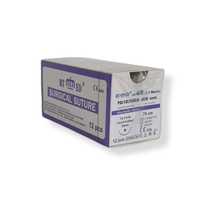 Pga Rapid 4/0 Yuvarlak 1/2 20 Mm 75 Cm Emilebilir İplik