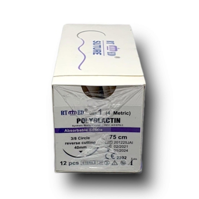 Pgla (polyglactin) Emilebilir No: 1 Keskin Cerrahi İplik Sütur